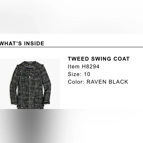 J. Crew Tweed Swing Coat - Picture 7 of 7
